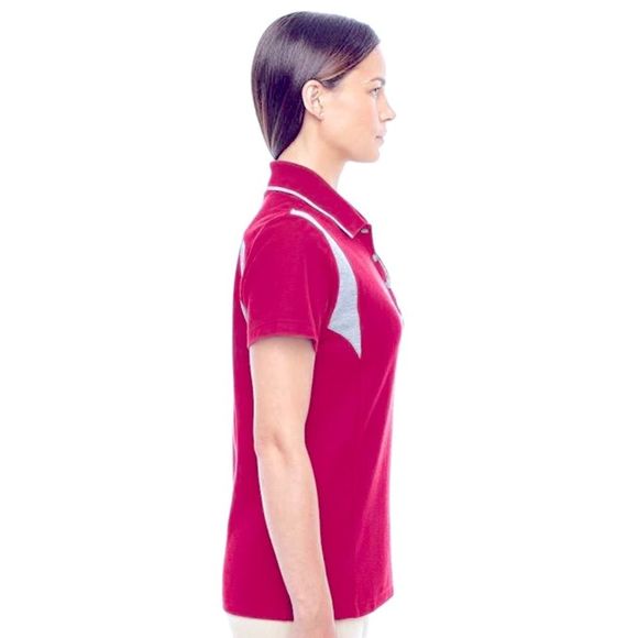 NEW! Ladies Devon & Jones Sporty Red Active Golf Polo Shirt, Size 2 XL - Picture 2 of 7